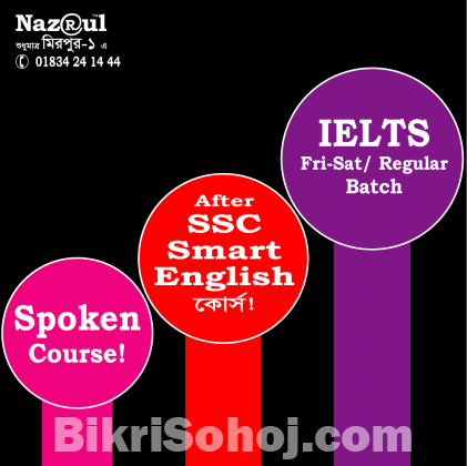 IELTS, Spoken, Writing, Professional English,  Kids Eng